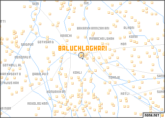 map of Baluch Laghāri