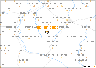 map of Bałucianka