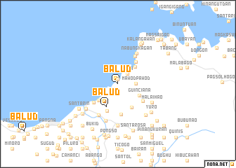 map of Balud