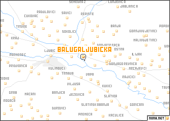 map of Baluga Ljubićka