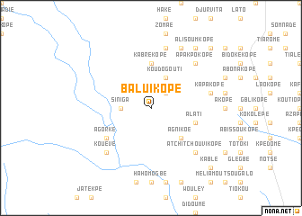 map of Baluikopé