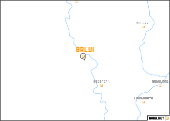map of Balui