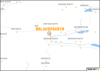 map of Balukovskaya