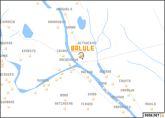 map of Balule