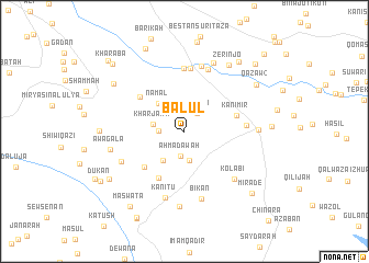 map of Balūl