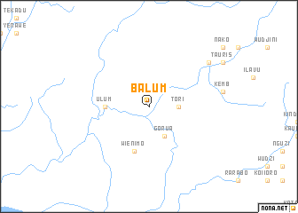 map of Balum