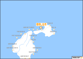 map of Balum