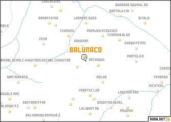 map of Balunaco