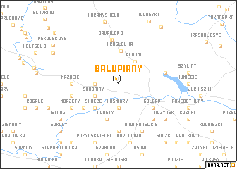 map of Bałupiany