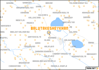 map of Balūţak-eSheykhān