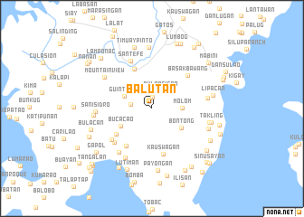 map of Balutan