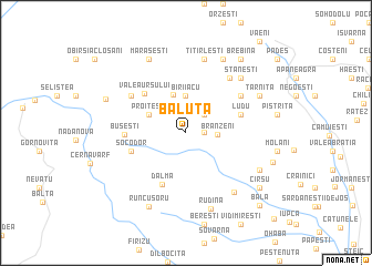 map of Băluţa