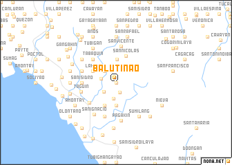 map of Balutinao