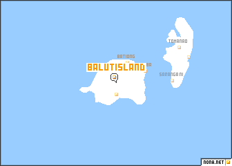 map of Balut Island