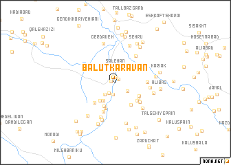 map of Balūţ Kāravān