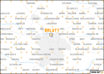 map of Bałuty