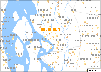 map of Bāluwāla