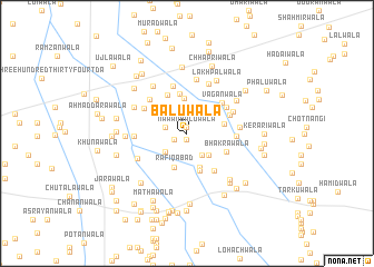 map of Baluwāla