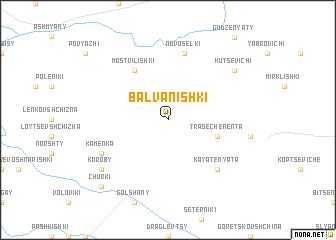 map of Balvanishki