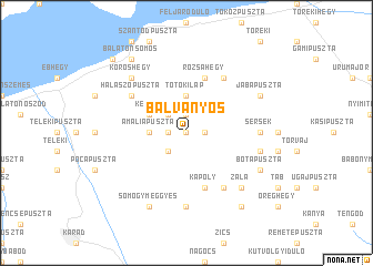map of Bálványos