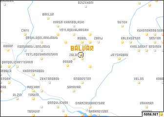 map of Balvār