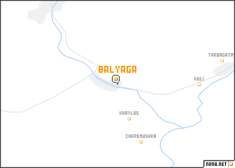 map of Balyaga