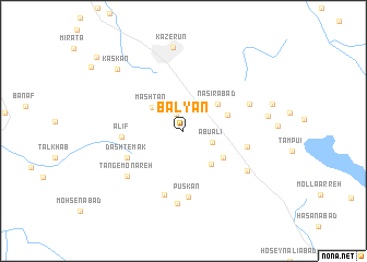 map of Balyān