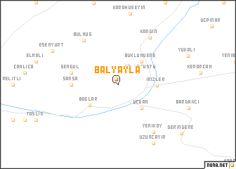 map of Balyayla