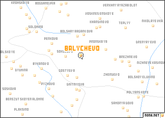 map of Balychevo