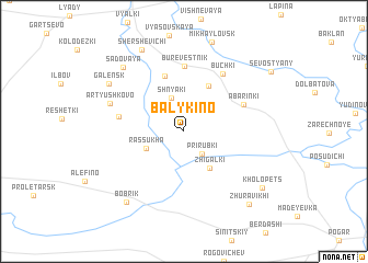 map of Balykino