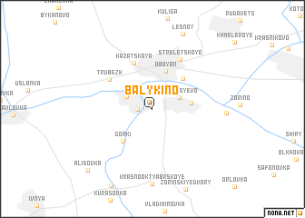 map of Balykino