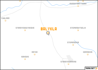 map of Balykla