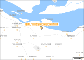 map of Balyko-Shchuchinka