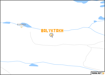 map of Balyktakh