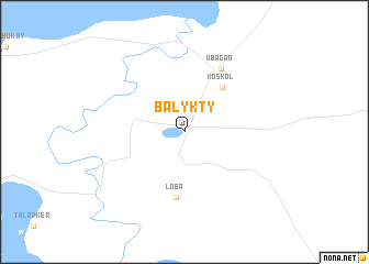 map of Balykty