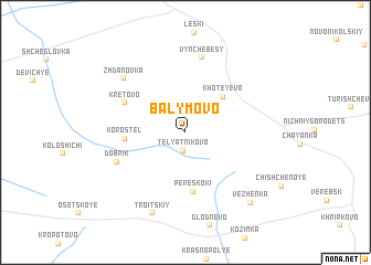 map of Balymovo