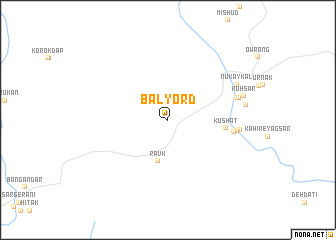 map of Bālyord