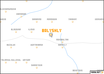 map of Balyshly