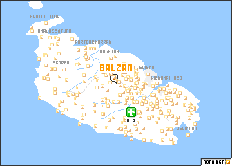 map of Balzan