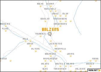 map of Balzers