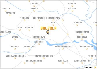 map of Balzola