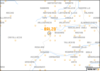 map of Balzo