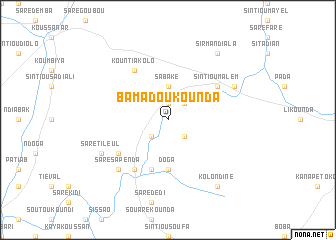map of Bamadoukounda