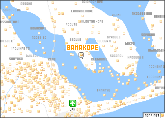 map of Bama Kopé