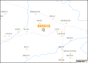 map of Bamako