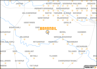 map of Bāmanāil