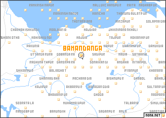 map of Bāmandānga