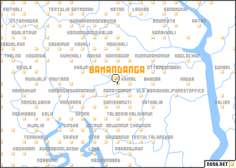 map of Bāmandānga