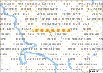 map of Bāmandi Bāliākāndi