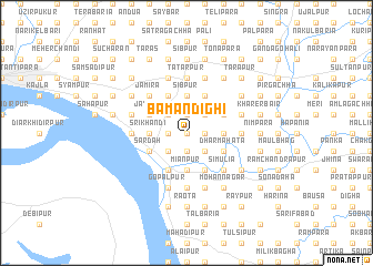 map of Bāmandighi